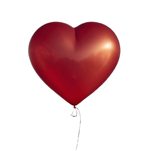 Big Heart Red Balloon