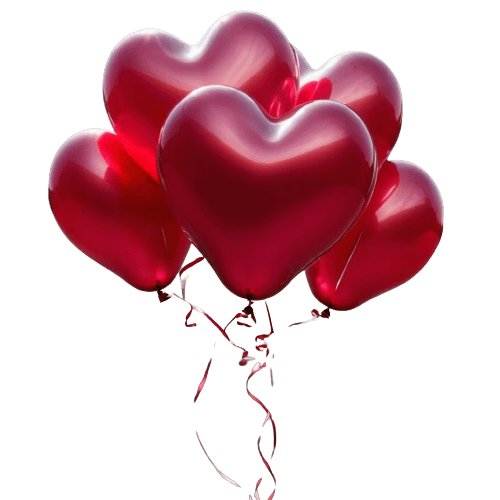 Eternal Love Heart Balloons